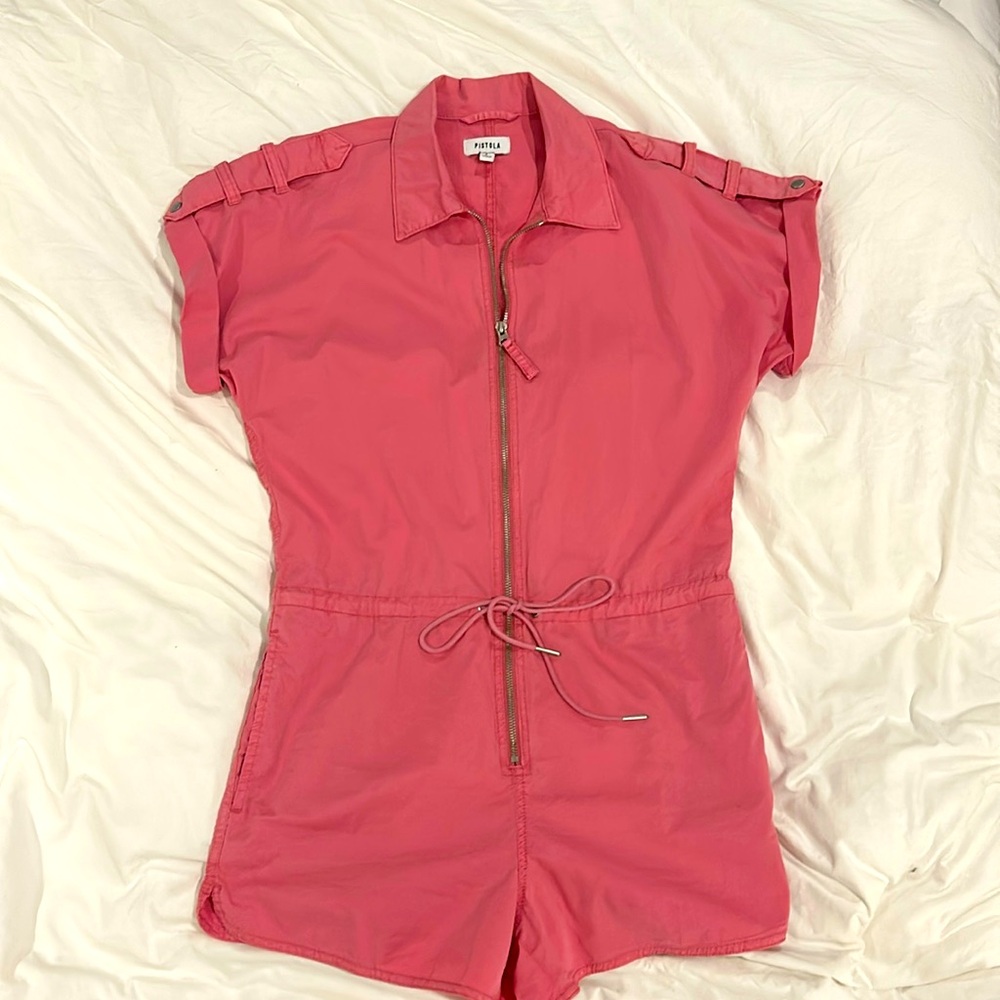 Pistola Denim pink romper